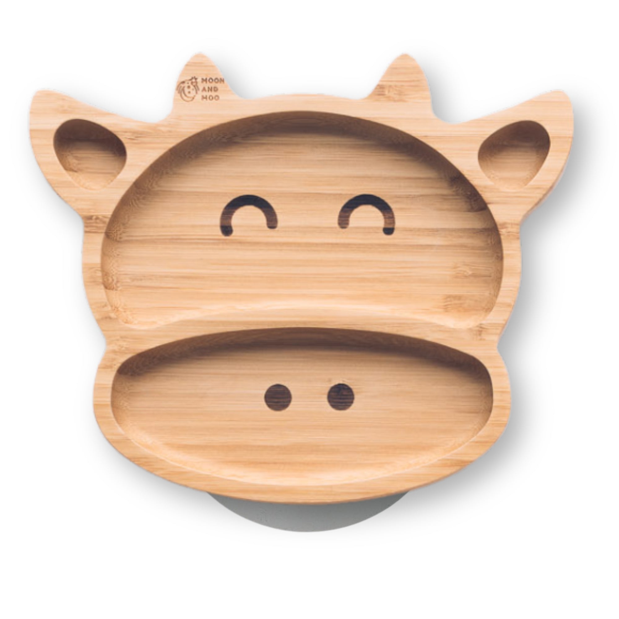 Cow Bamboo Suction Plate