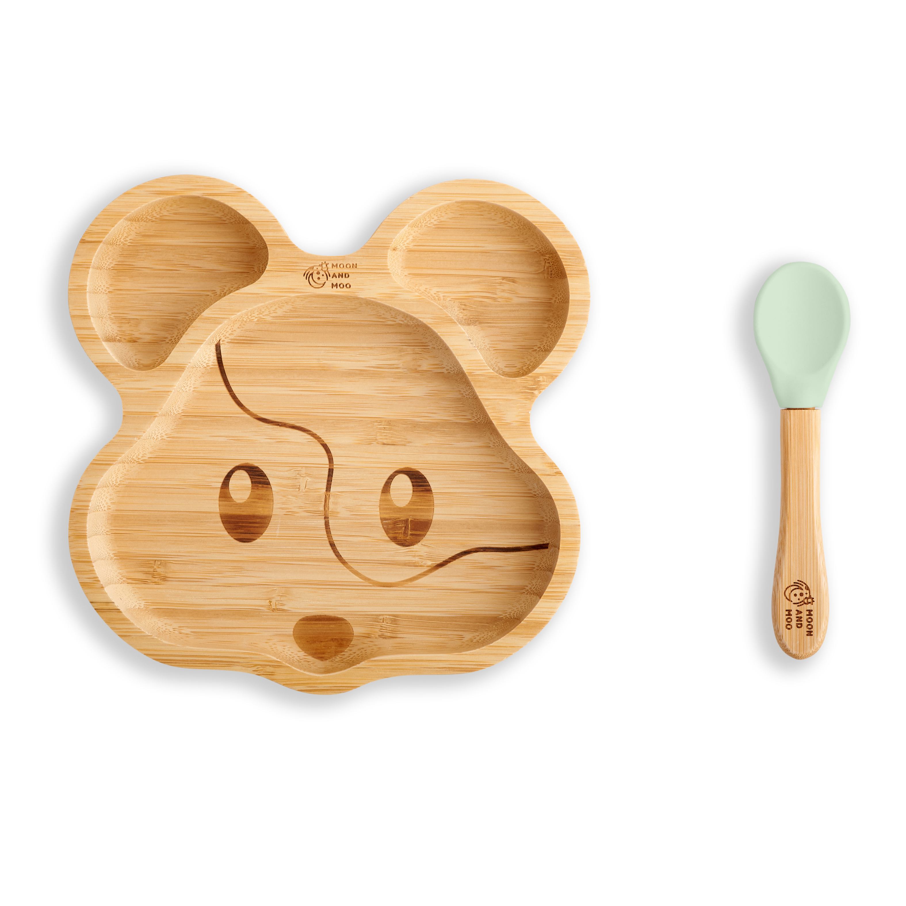 Mouse Bamboo Suction Plate