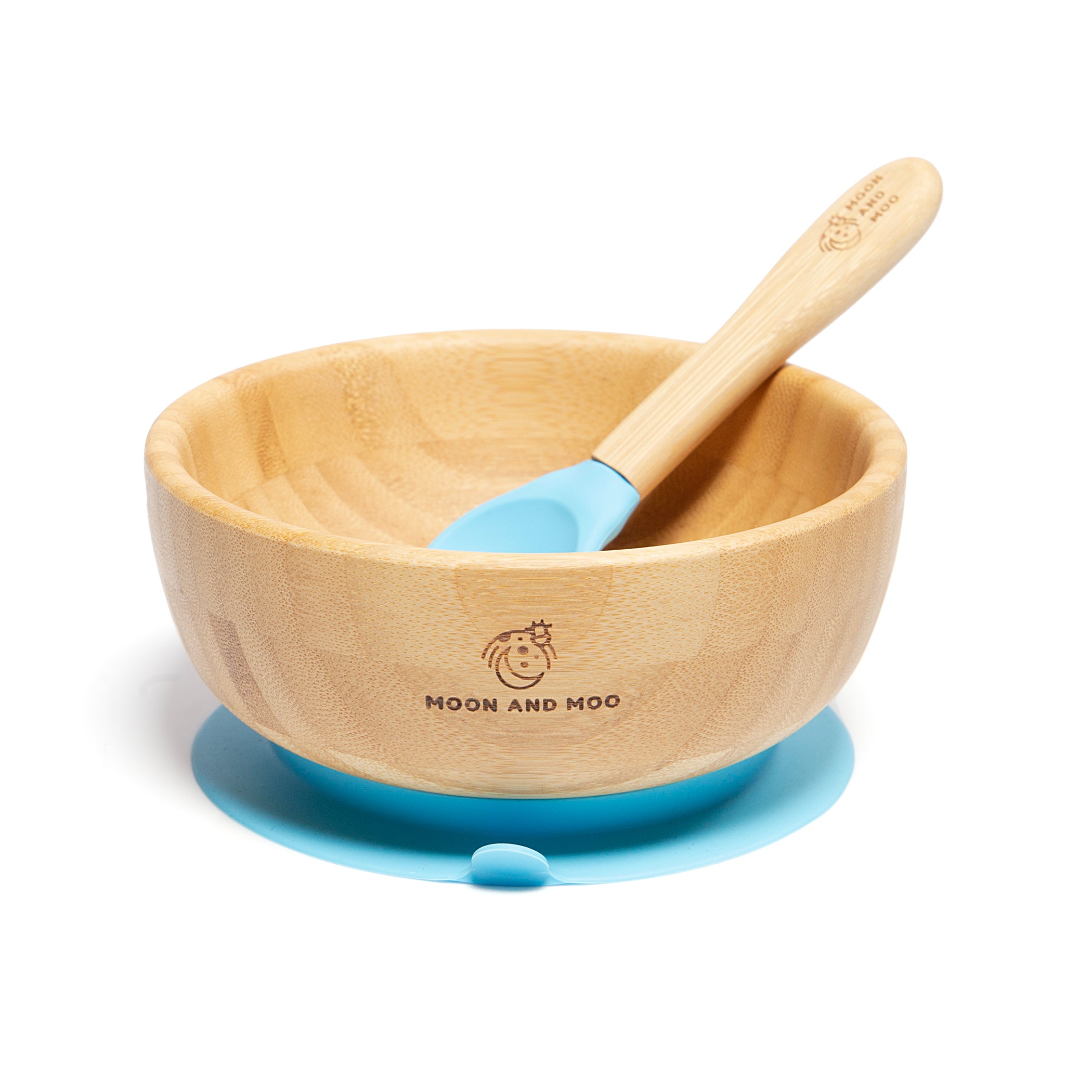 Bamboo Suction Bowl and Spoon Set