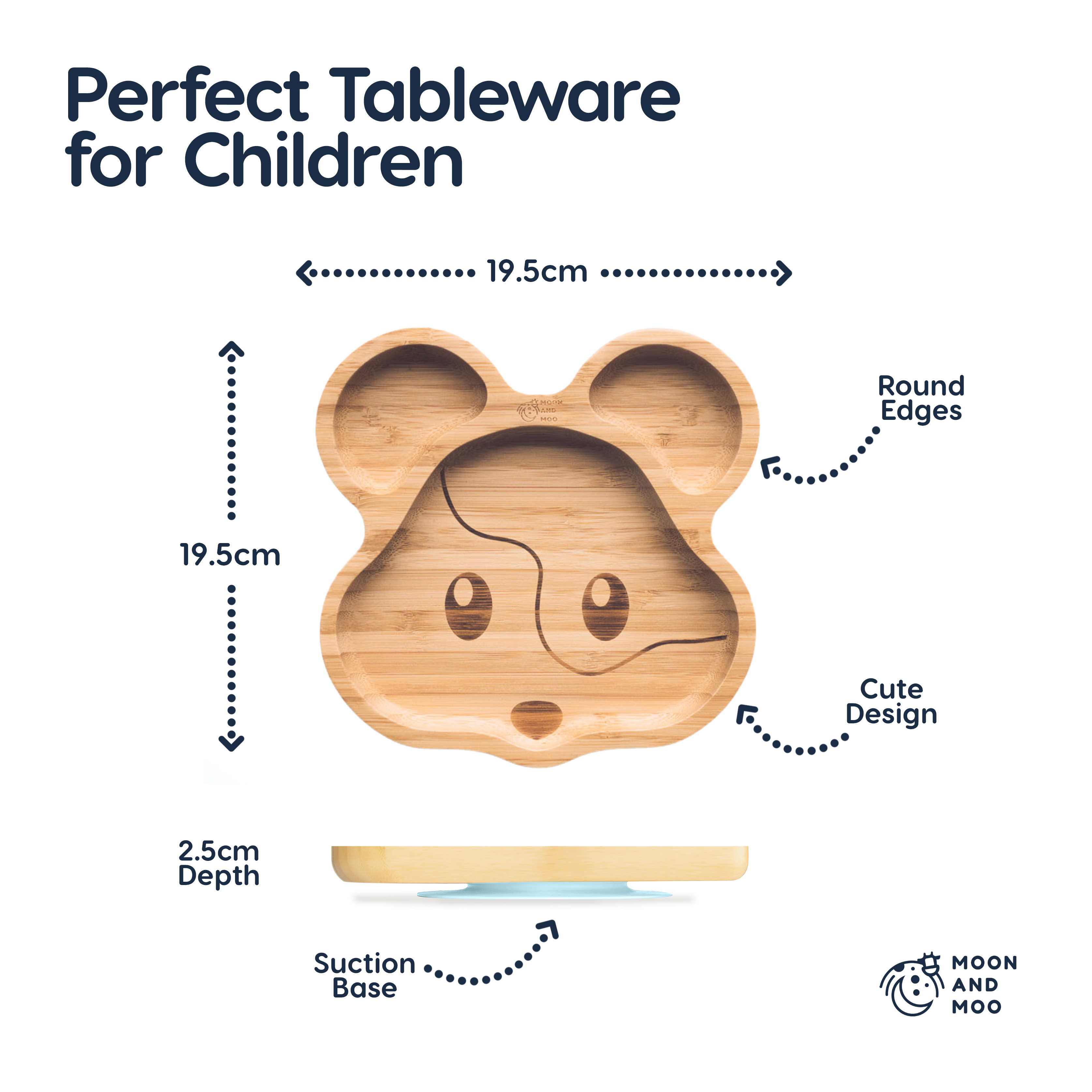 Mouse Bamboo Suction Plate