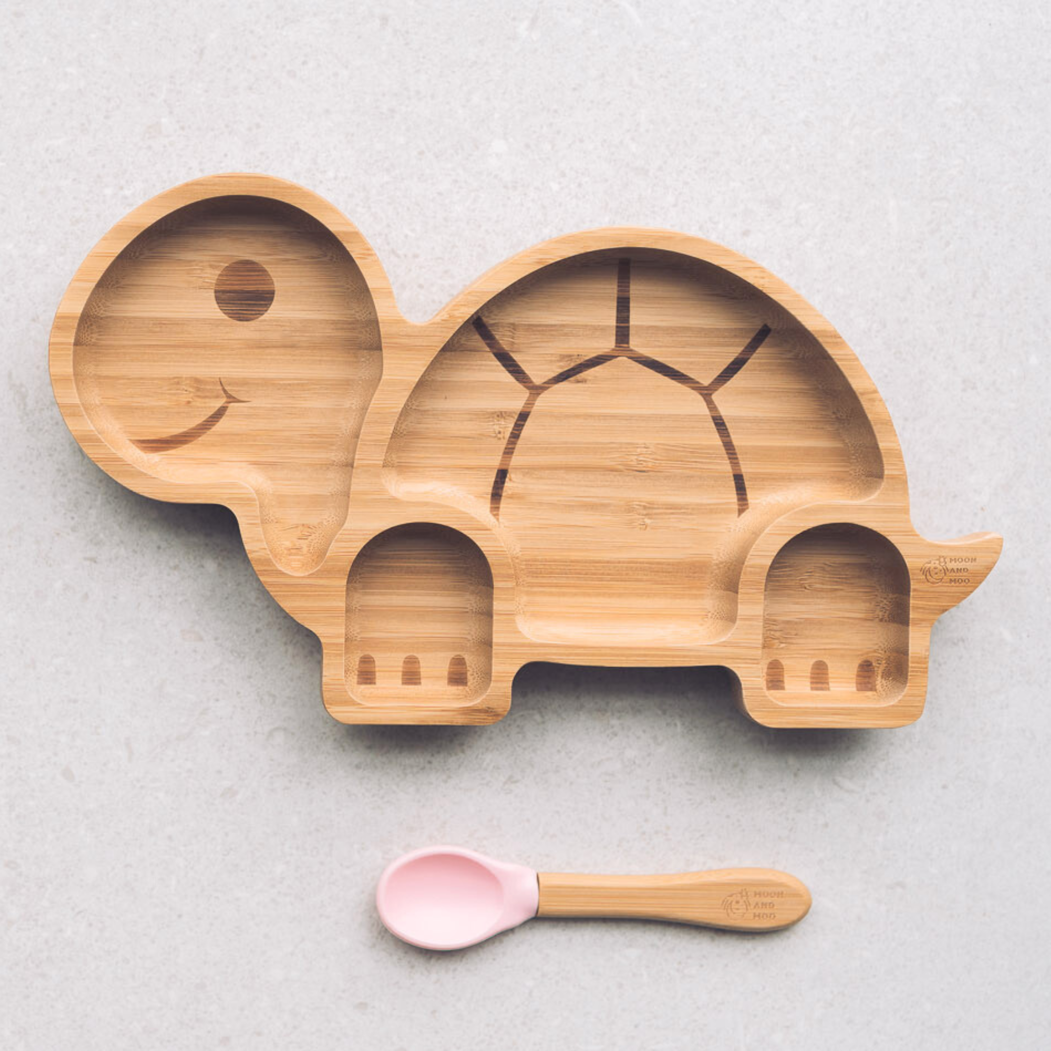 Tortoise Bamboo Suction Plate