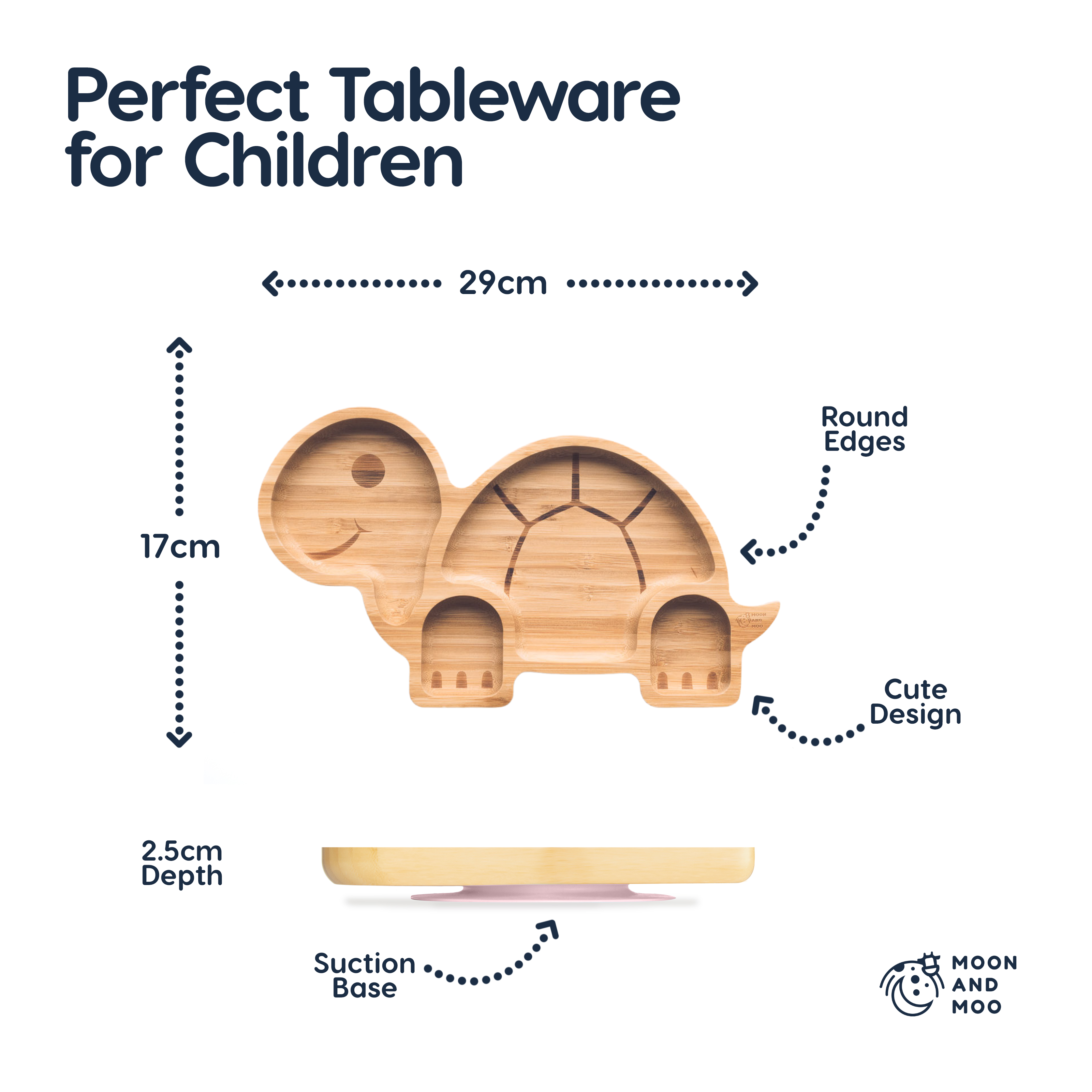 Tortoise Bamboo Suction Plate